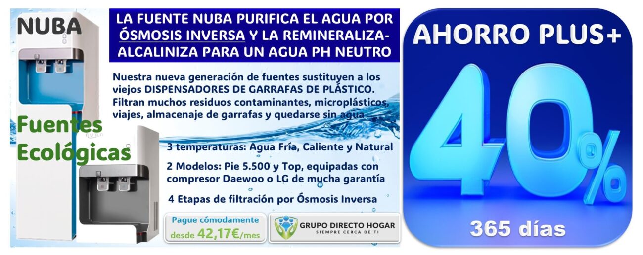 02 BANNER LINEA 2 - AHORRO PLUS+ Purificador agua fuente nuba