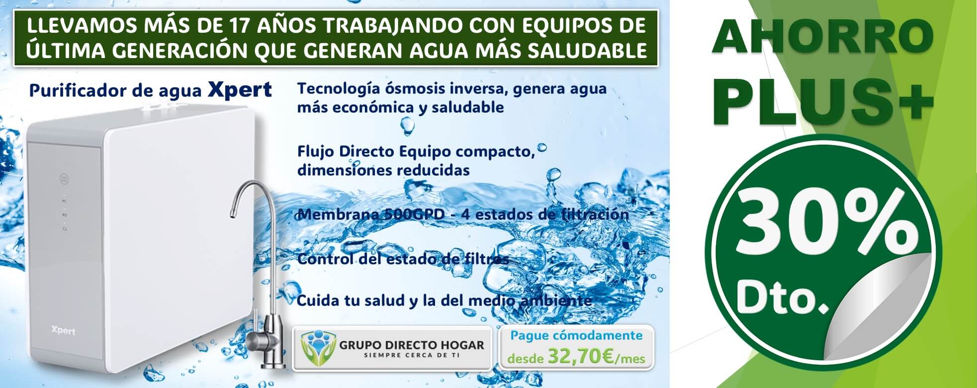 04 BANNER LINEA 2 AHORRO PLUS+ Purificador agua xpert