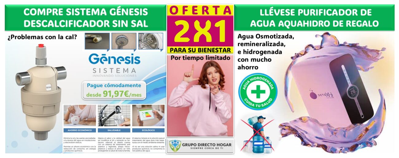 06 BANNER LINEA 2 OFERTA 2X1 - Descalcificador genesis