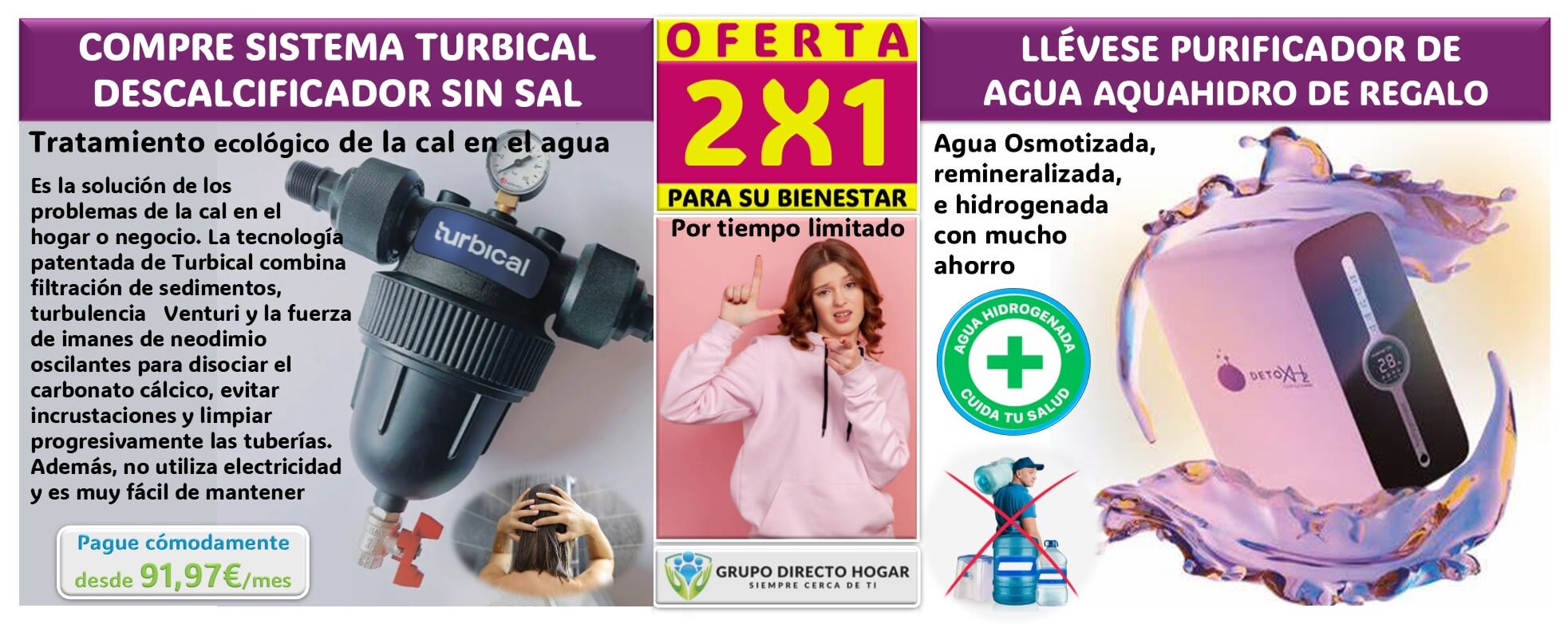 07 BANNER LINEA 2 OFERTA 2X1 - Descalcificador turbical