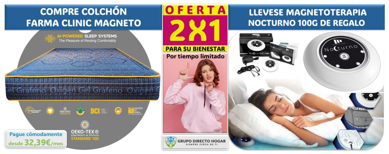 10 BANNER LINEA 2 OFERTA 2X1 - Colchón farma clinic