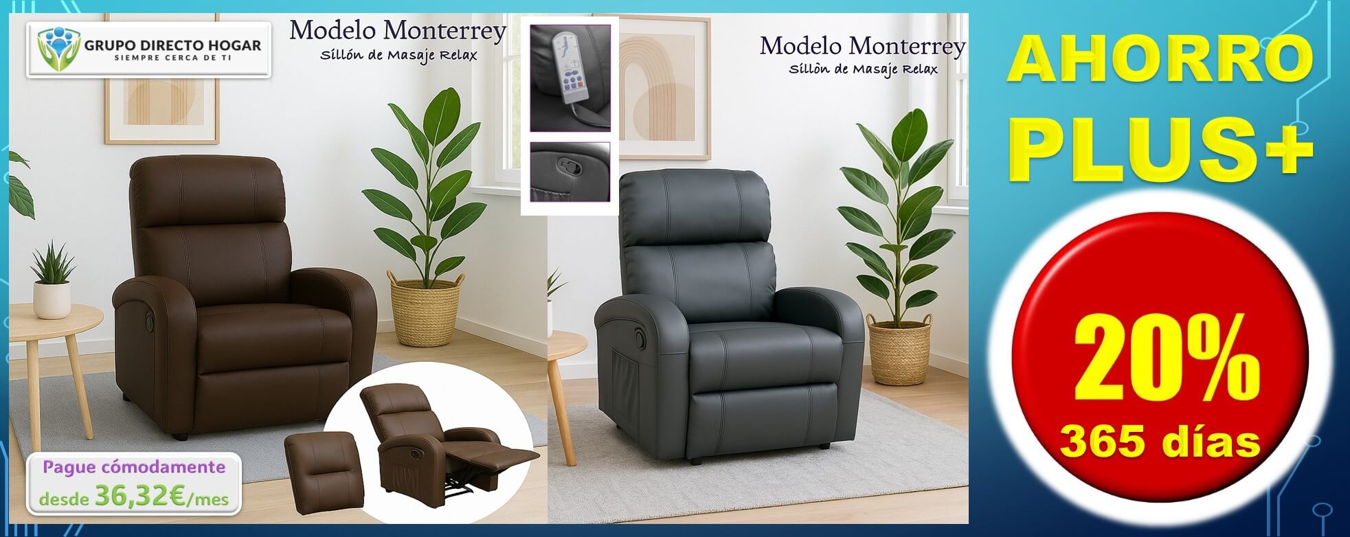 14 BANNER LINEA 2 AHORRO PLUS+ Sillón monterrey