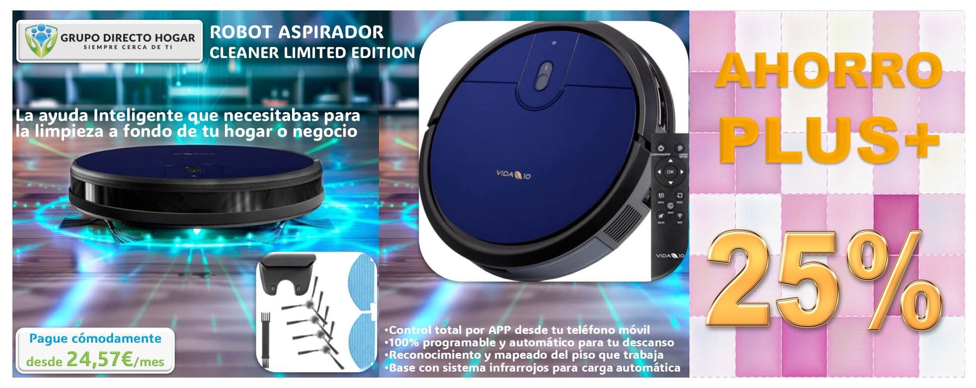 18 AHORRO PLUS+ Aspirador horizontal BANNER LINEA 2