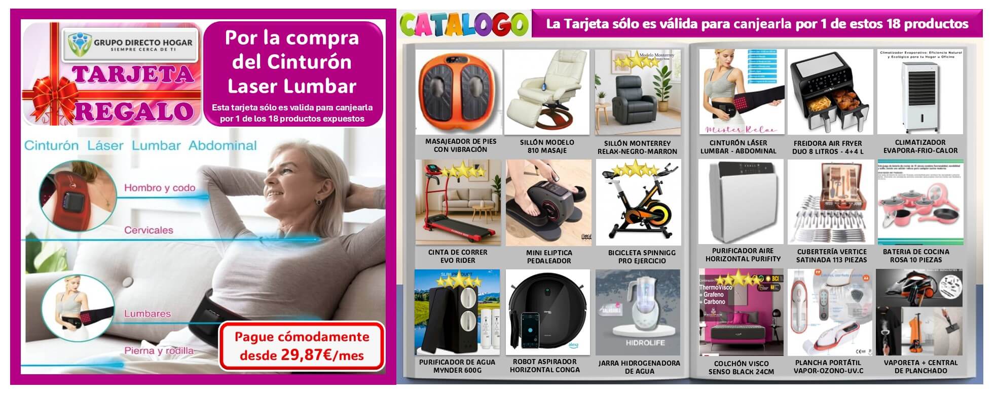19 BANNER LINEA 2 TARJETA GDH18 - Cinturón de masaje